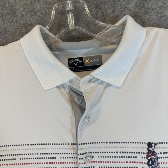 Callaway Opti-Dri Golf Polo Shirt Short Sleeve‎ White Size L - Picture 5 of 9